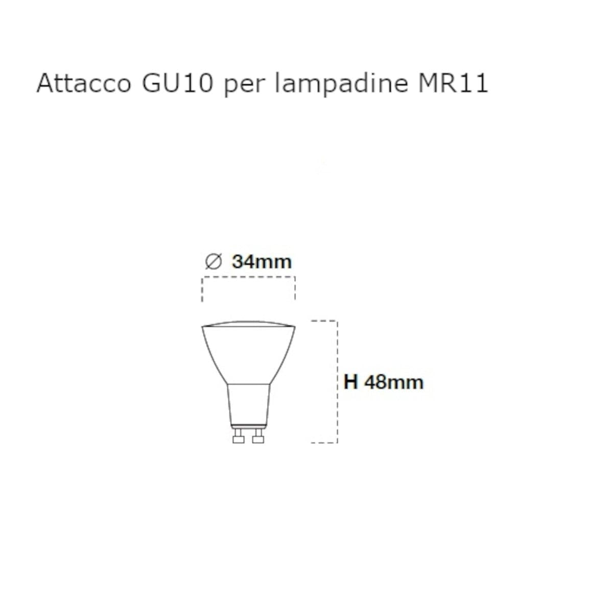 Faretto incasso Lampadari Bartalini EAG FP15 GU10 MR11 LED gesso verniciabile - 4