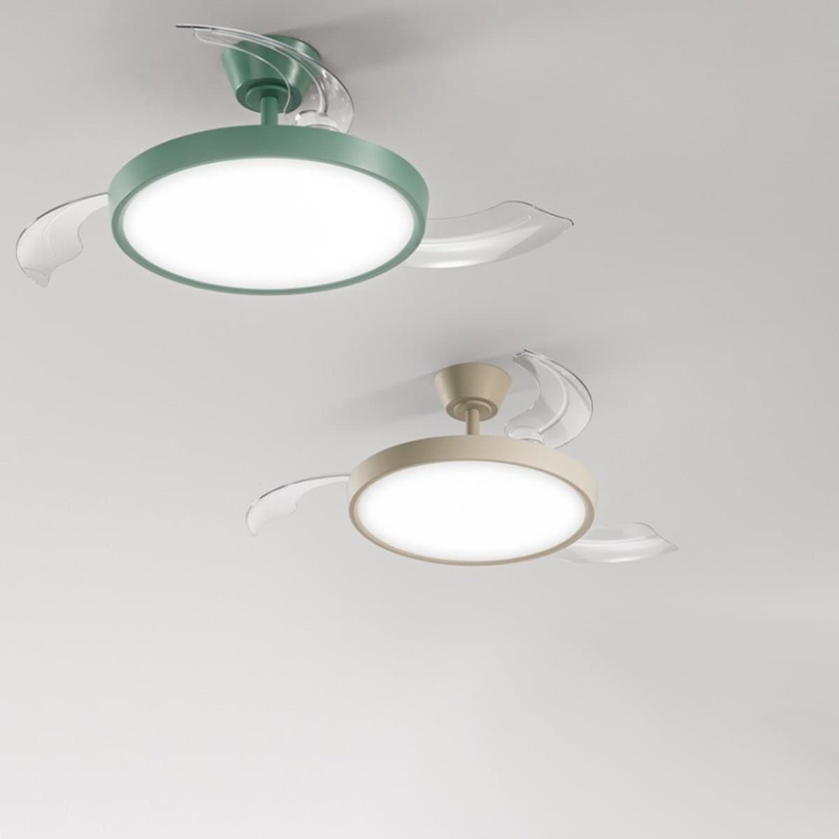 Ventilatore moderno Perenz MYRA 7196 LED dimmerabile metallo acrilico - 4