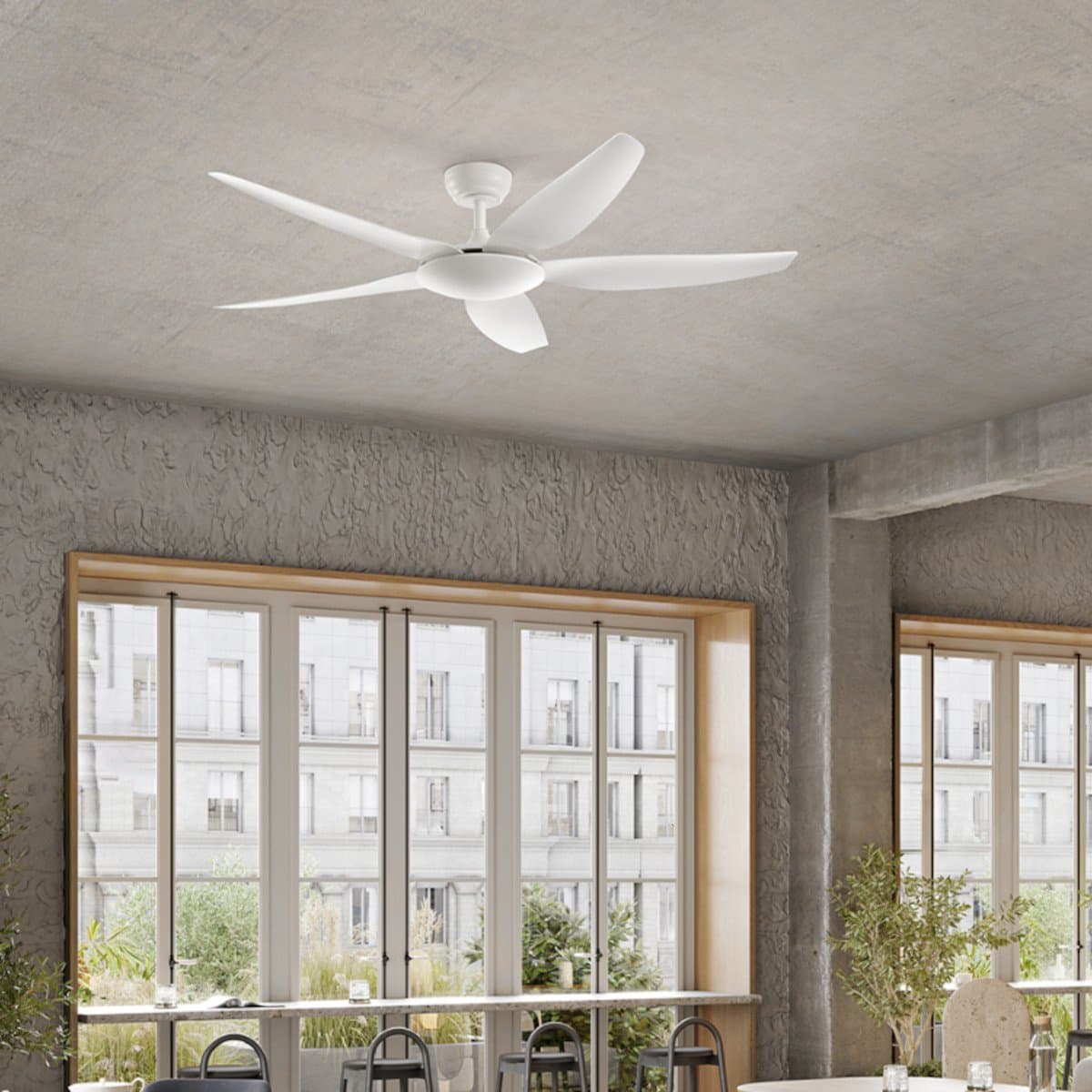 Ventilatore moderno Perenz WIND 7200 B CT metallo acrilico - 2