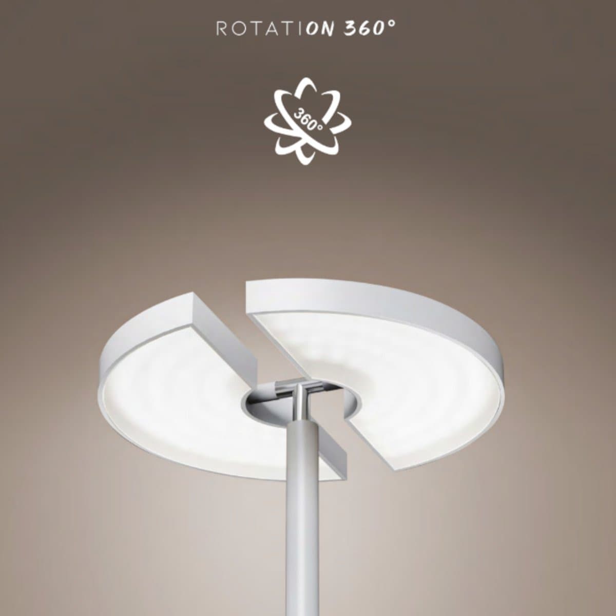 Piantana moderna Promoingross HALF P18 LED metallo orientabile - 3
