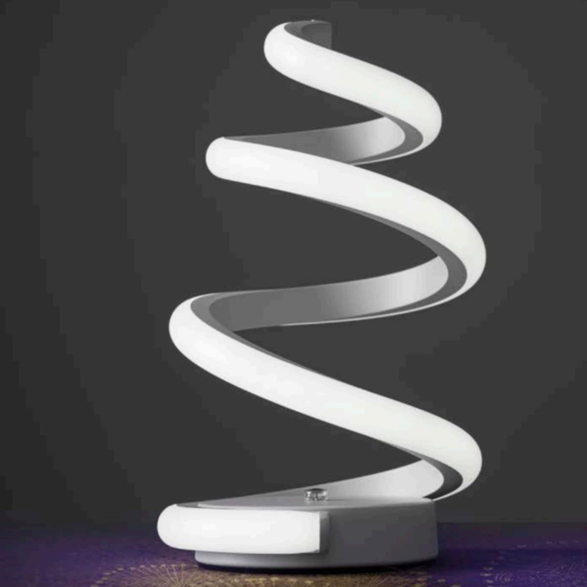 Abat-jour moderna Promoingross BOUCLE T1 LED dimmerabile touch metallo silicone - 11