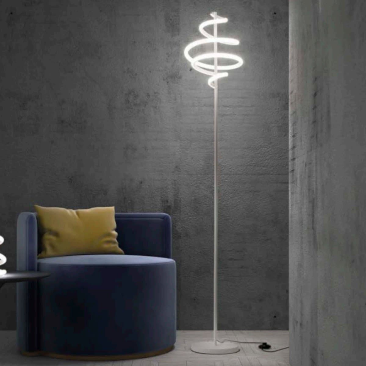 Piantana moderna Promoingross BOUCLE PT180 LED dimmerabile metallo silicone - 2