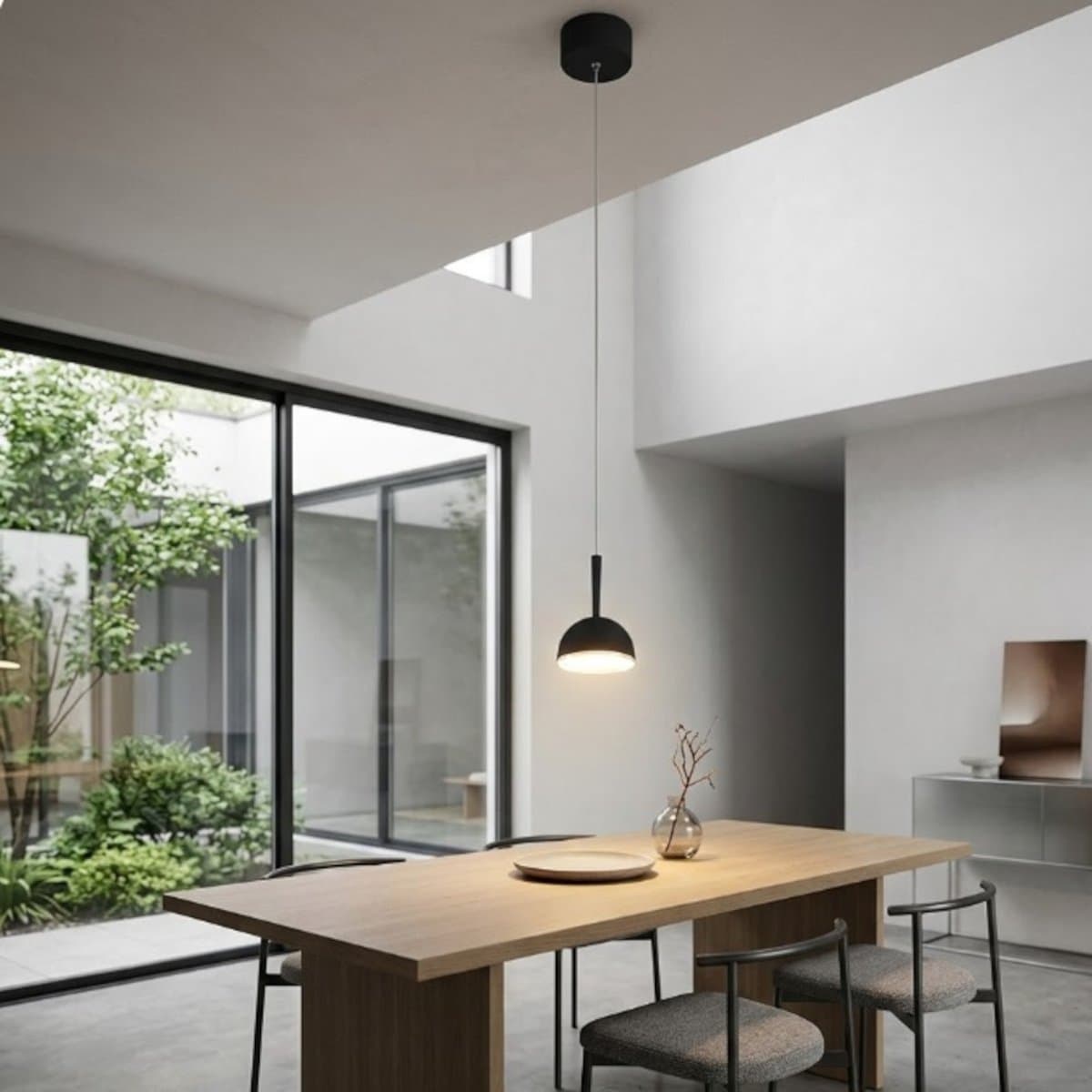 Lampadario moderno Promoingross JINGLE S1 LED 8W 3000K alluminio metacrilato - 4