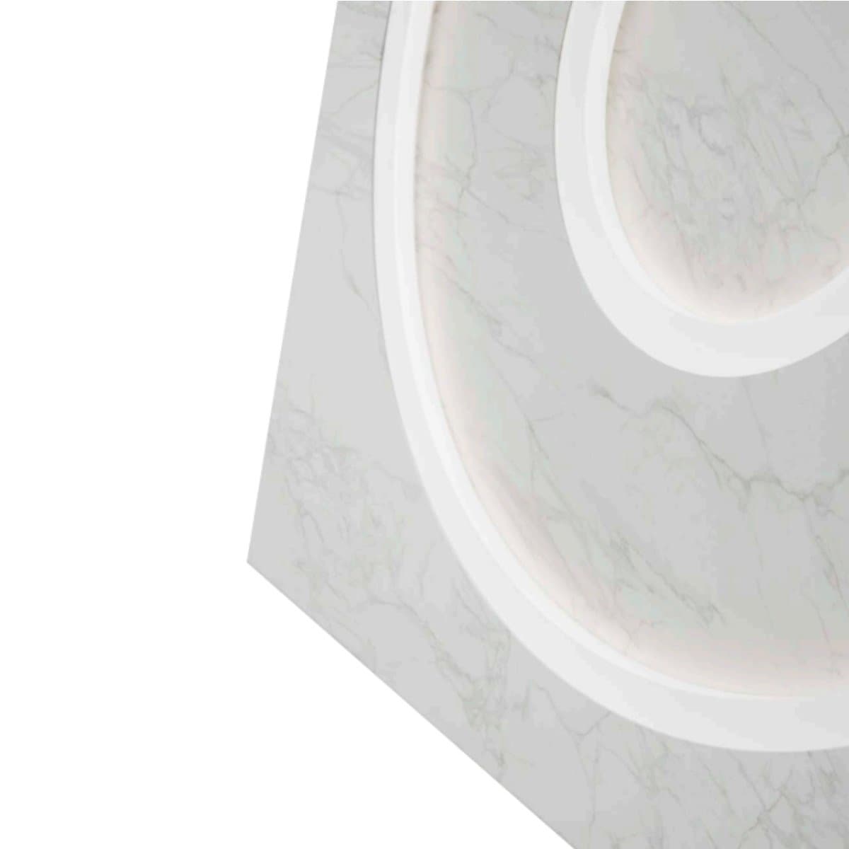 Plafoniera moderna Promoingross SPEAKER Q20 LED metallo metacrilato effetto marmo - 10