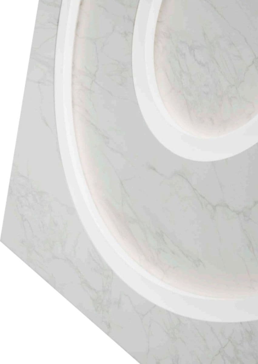Plafoniera moderna Promoingross SPEAKER Q20 LED metallo metacrilato effetto marmo - 3
