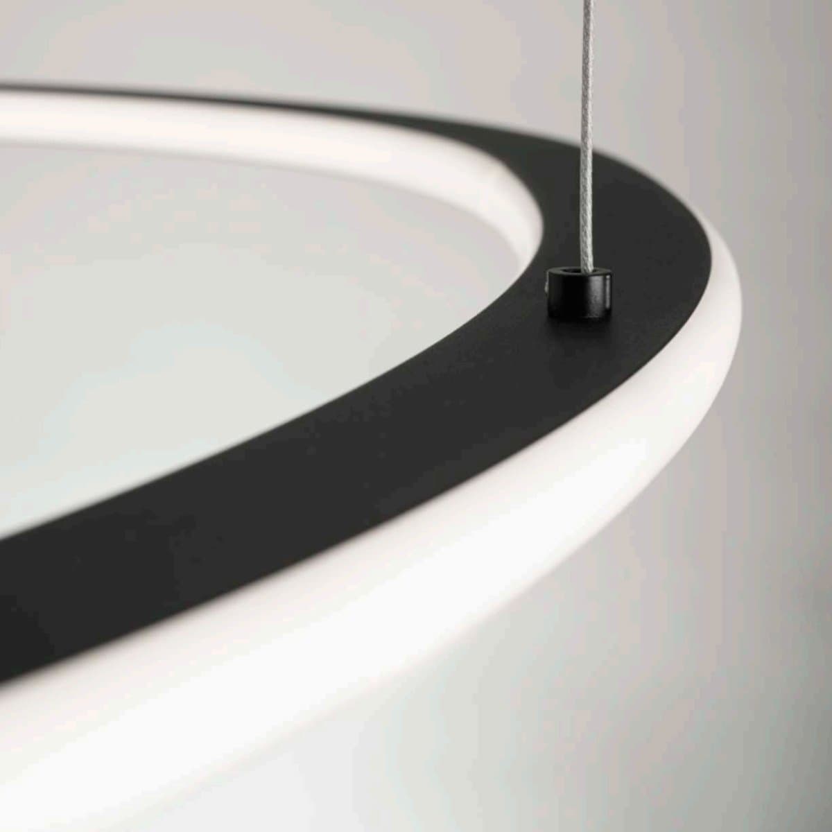Lampadario moderno Promoingross TRIS S65 NE LED dimmerabile metallo silicone - 2