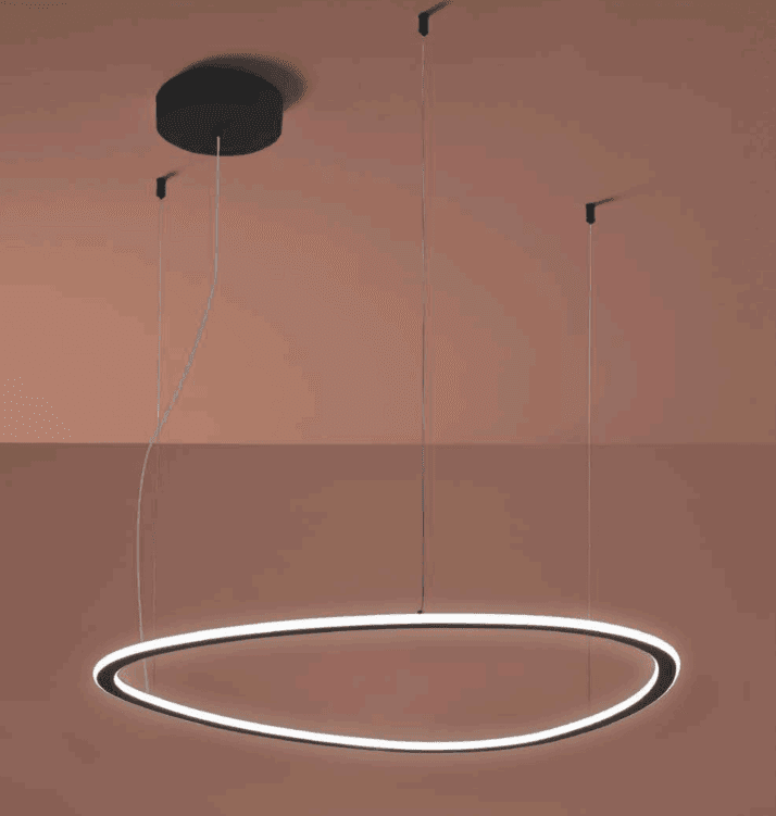 Lampadario moderno Promoingross TRIS S65 NE LED dimmerabile metallo silicone - 3