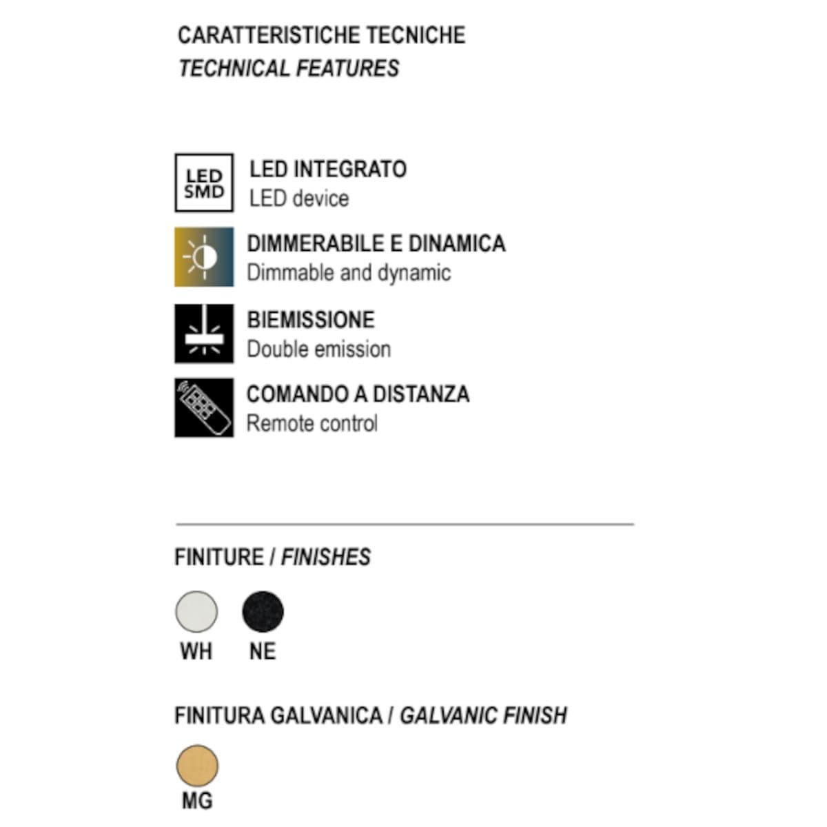 Lampadario moderno Promoingross TRIS S65 NE LED dimmerabile metallo silicone - 6