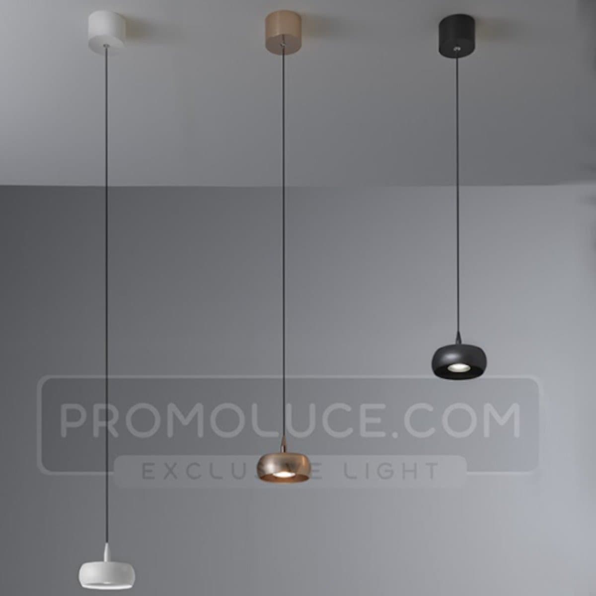 Lampadario moderno Promoingross HAT S1 LED metallo metacrilato - 7