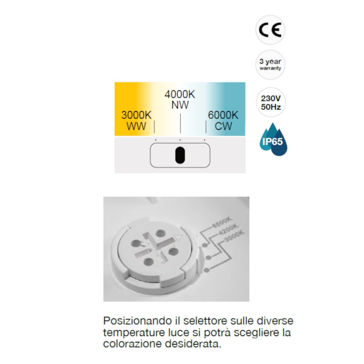 Applique moderno Lampadari Bartalini AIRURTE Q1 LED CCT IP65 acrilico - 4