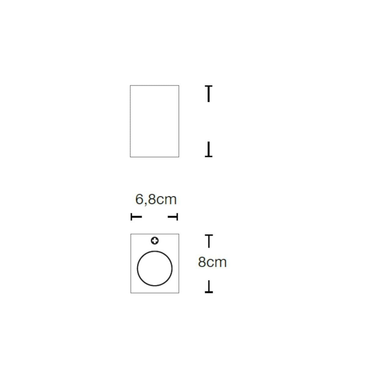 Applique classico Lampadari Bartalini EBUK ONE EC GU10 LED IP54 alluminio vetro monoemissione - 2