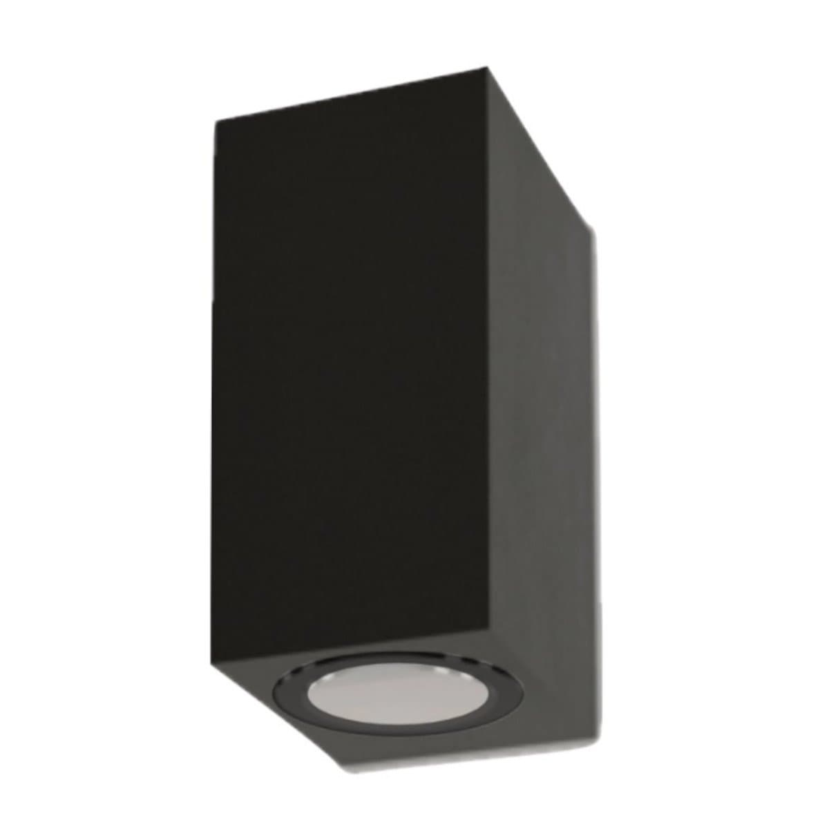 Applique moderno Lampadari Bartalini EBUK TWO GU10 LED IP54 alluminio vetro biemissione - 11