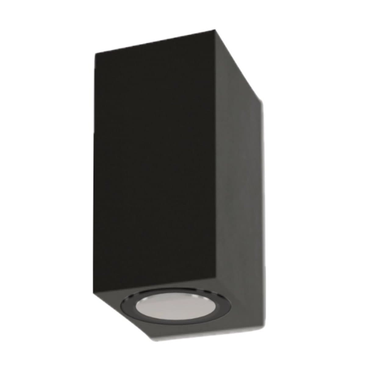 Applique moderno Lampadari Bartalini EBUK TWO GU10 LED IP54 alluminio vetro biemissione - 2