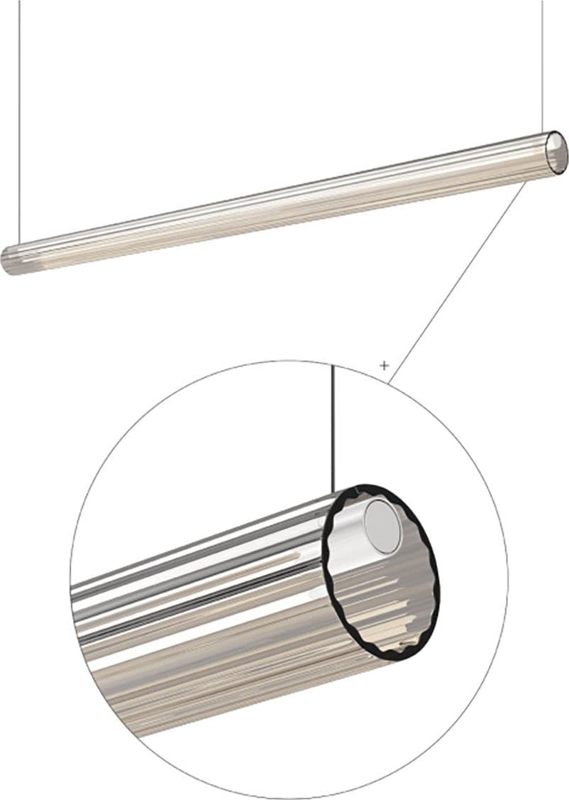 Sospensione Pan International TWENTY 1100 VS V1 1620LM 4000K IP40 vetro - 2