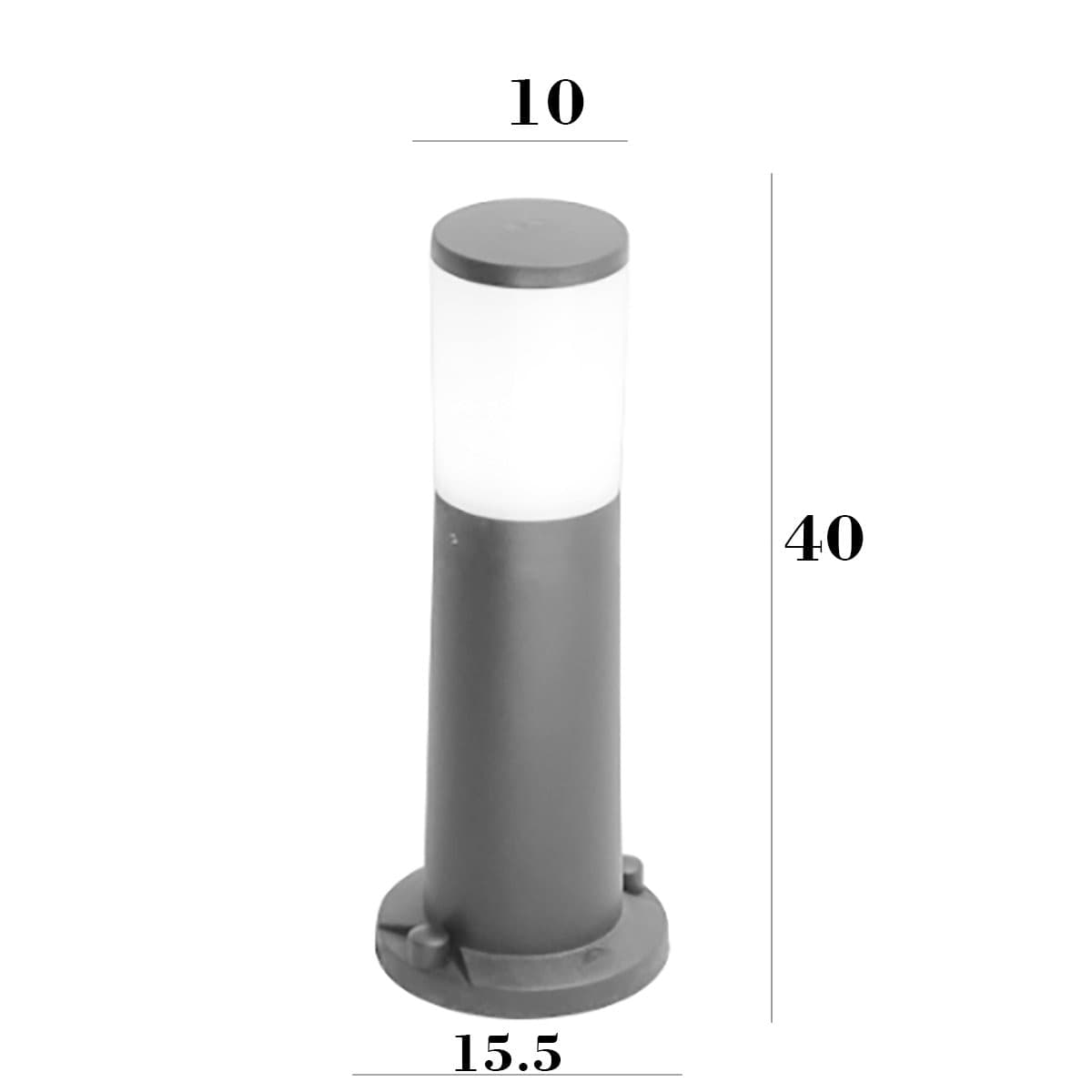 Lampioncino esterno Top Light LOANO PA40 BIANCO E27 LED resina - 2