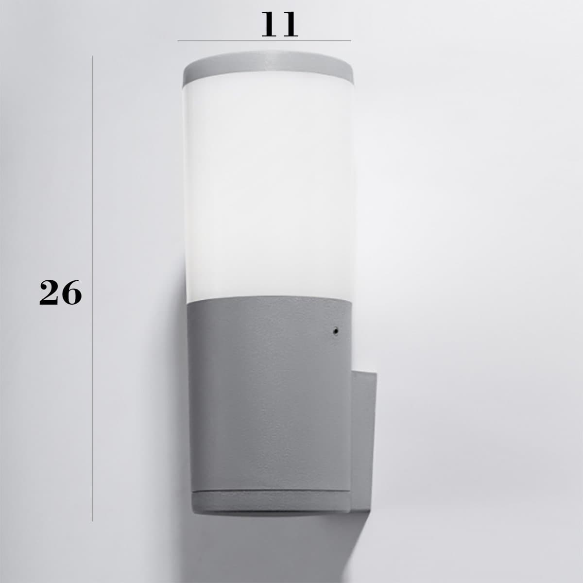 Applique esterno Top Light LOANO APGR E27 LED resina - 3