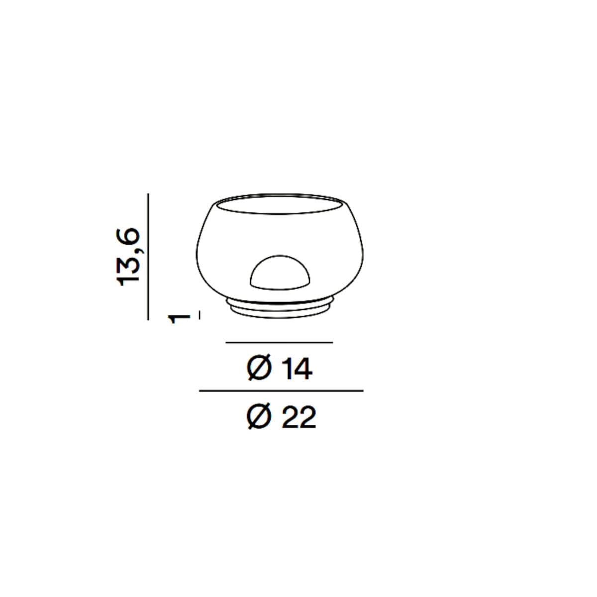 Abat-jour moderna Perenz KAVE 8534 LED touch dimmerabile metallo vetro - 5
