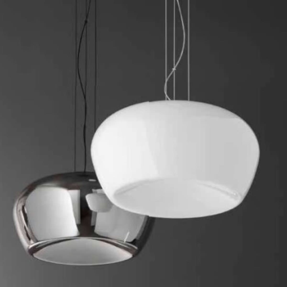 Lampadario moderno Perenz KAVE 8530 LED metallo vetro - 2