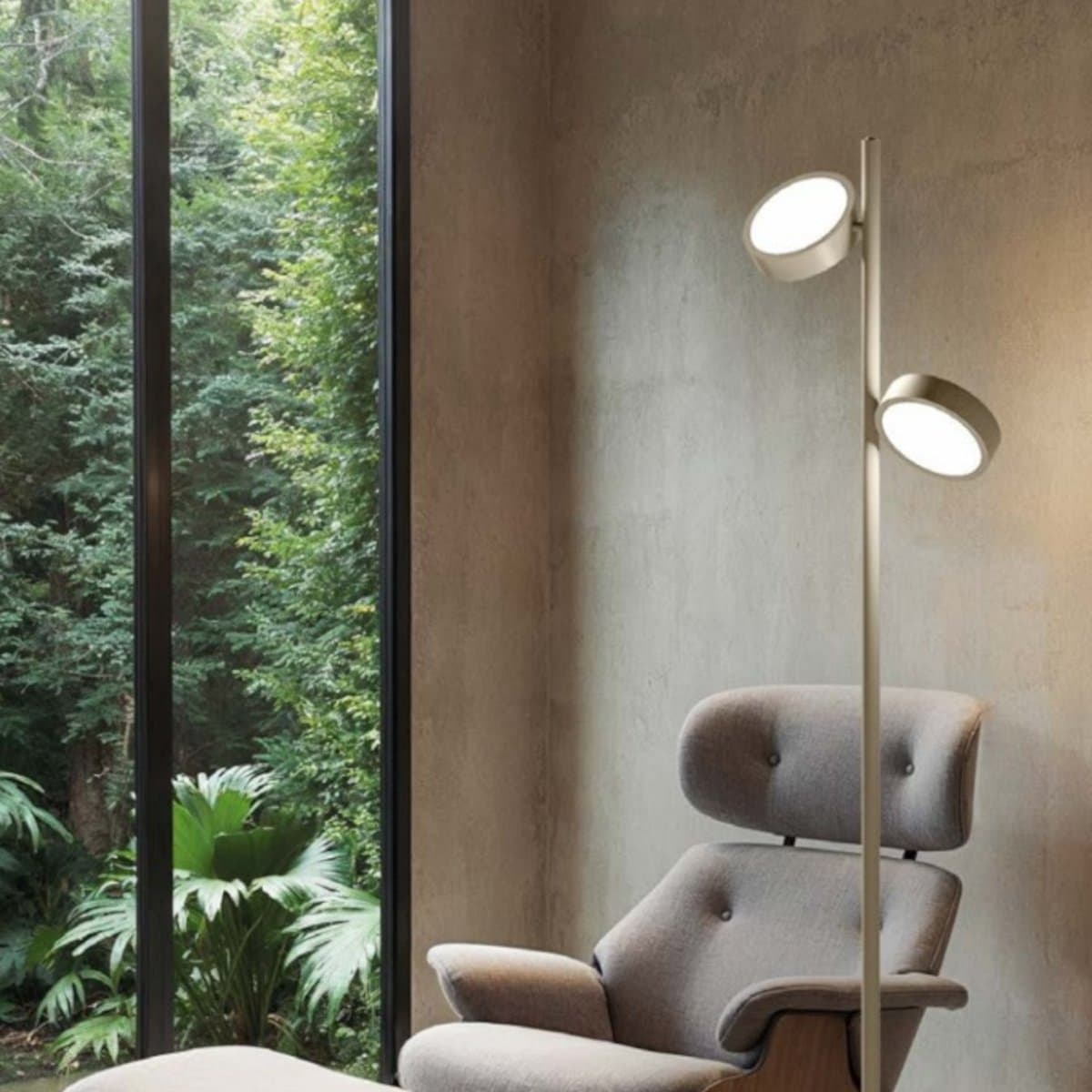 Piantana  moderna Gea Luce GPIT20 LED orientabile dimmerabile alluminio metacrilato - 3