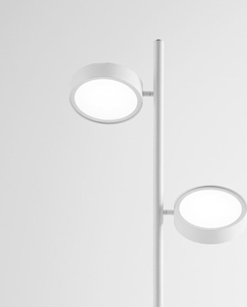 Piantana  moderna Gea Luce GPIB20 LED orientabile dimmerabile alluminio metacrilato - 2
