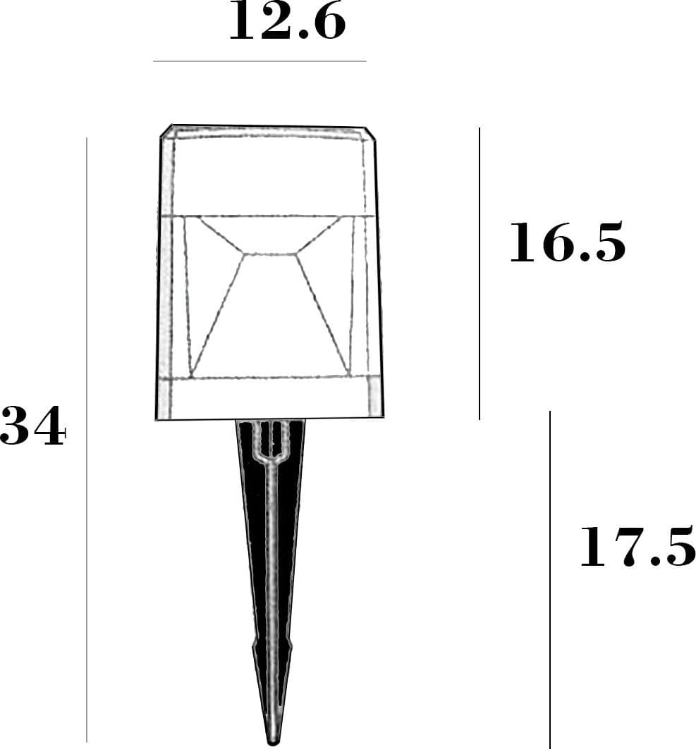 Picchetto esterno Top Light LODI PI GR GX53 LED resina - 4