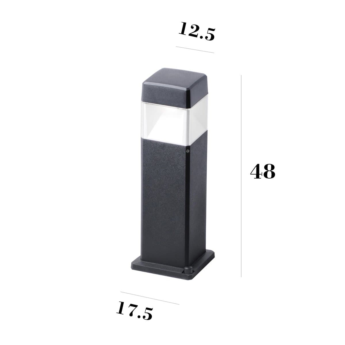 Lampioncino esterno Top Light LODI PA50 NE GX53 LED resina - 3