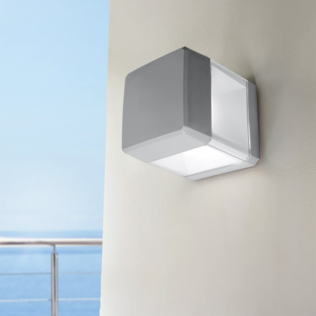 Applique esterno Top Light LODI AP GR GX53 LED resina - 2
