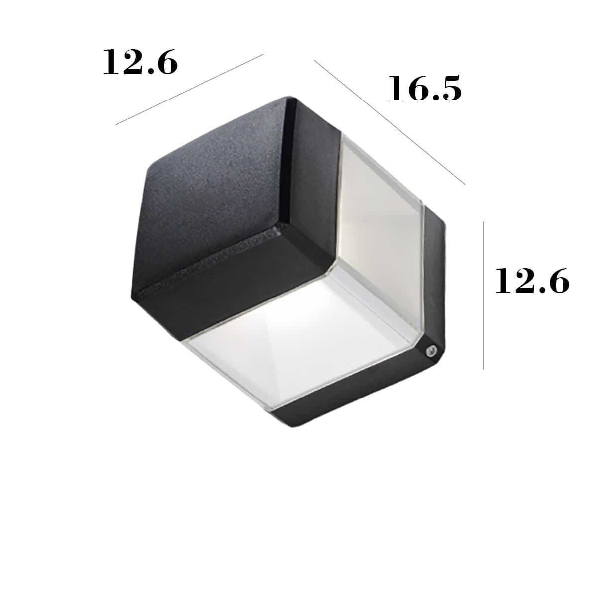 Applique esterno Top Light LODI AP NE GX53 LED resina - 2