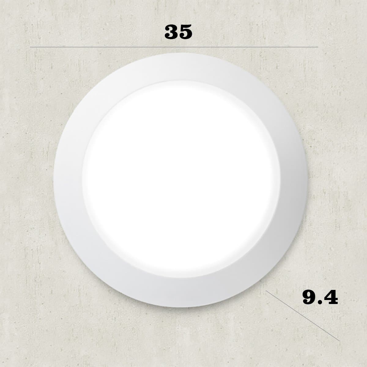 Applique esterno Top Light VERONA 35 BI E27 LED IP66 resina - 4