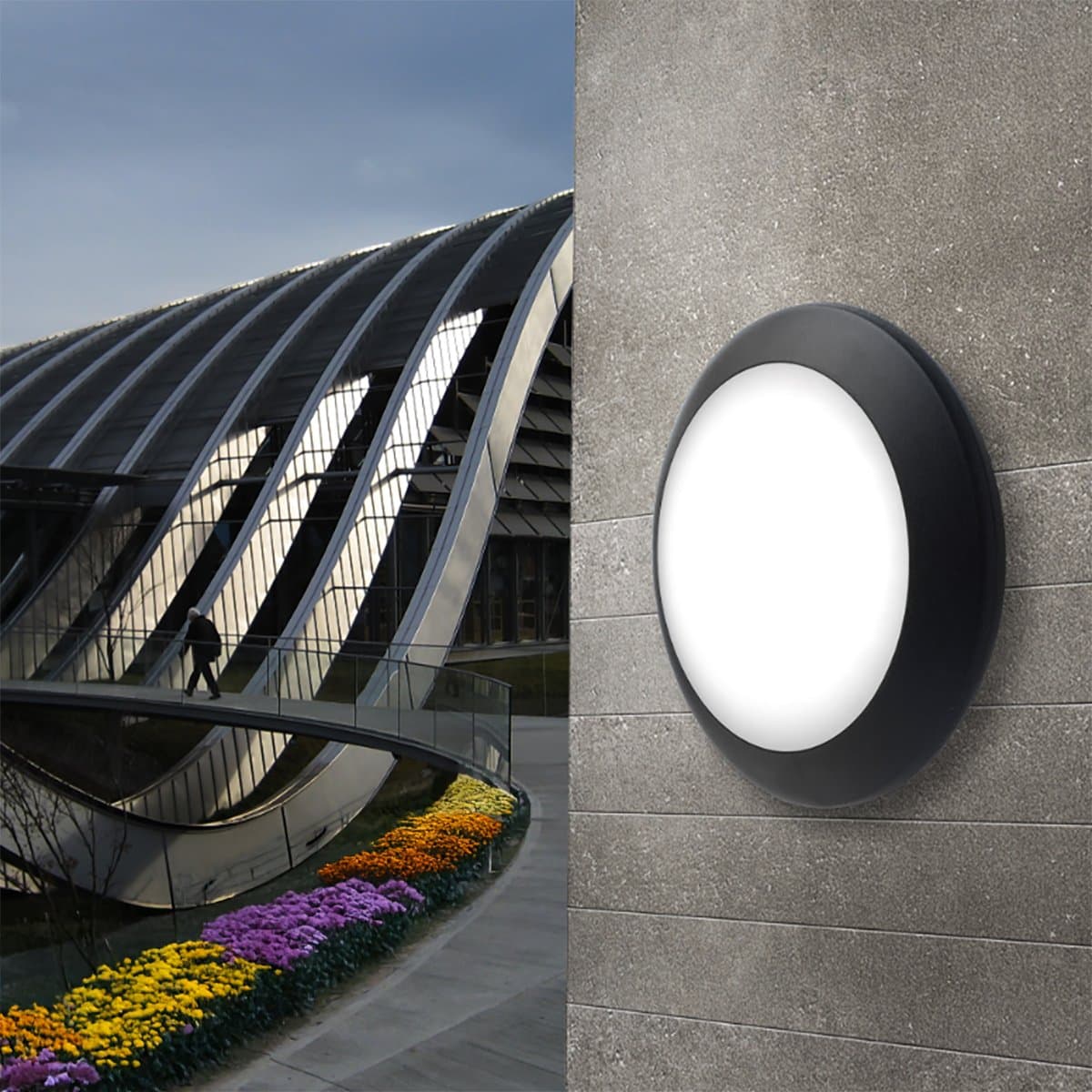 Applique esterno Top Light VERONA 35 NE E27 LED IP66 resina - 2