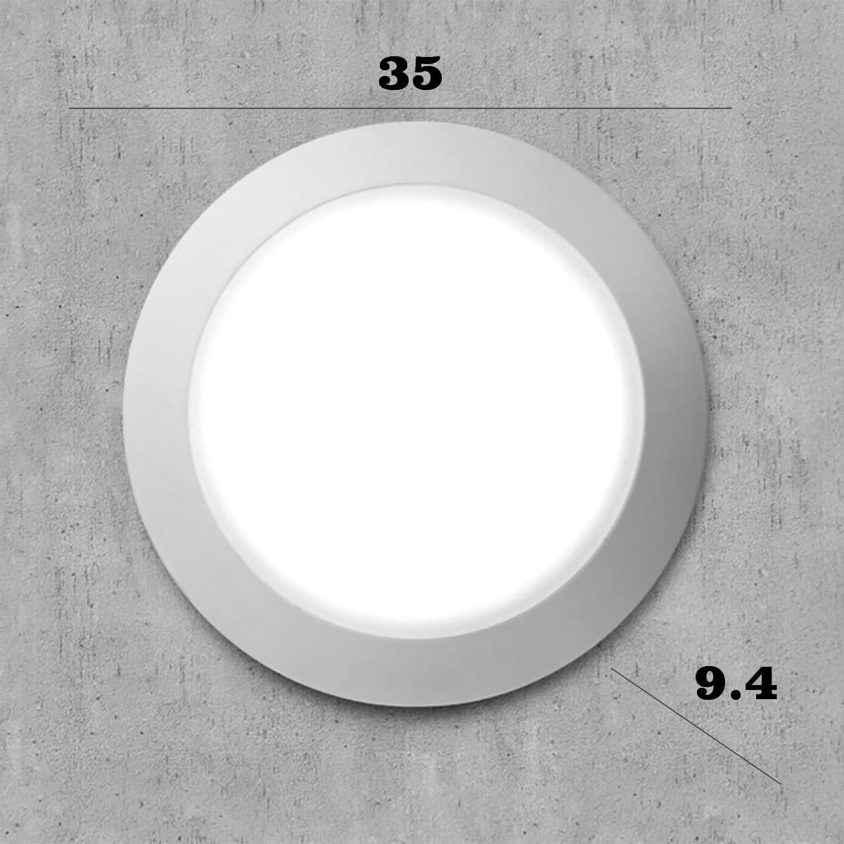 Applique plafoniera esterno Top Light VERONA 35 GR E27 LED IP66 resina - 4