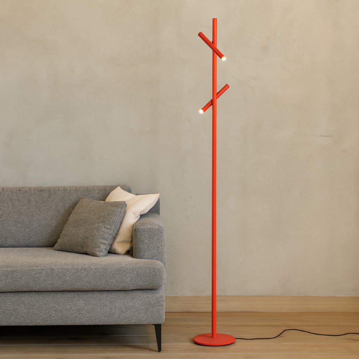 Piantana moderna Gea Luce GPIA40 LED orientabile dimmerabile alluminio - 3