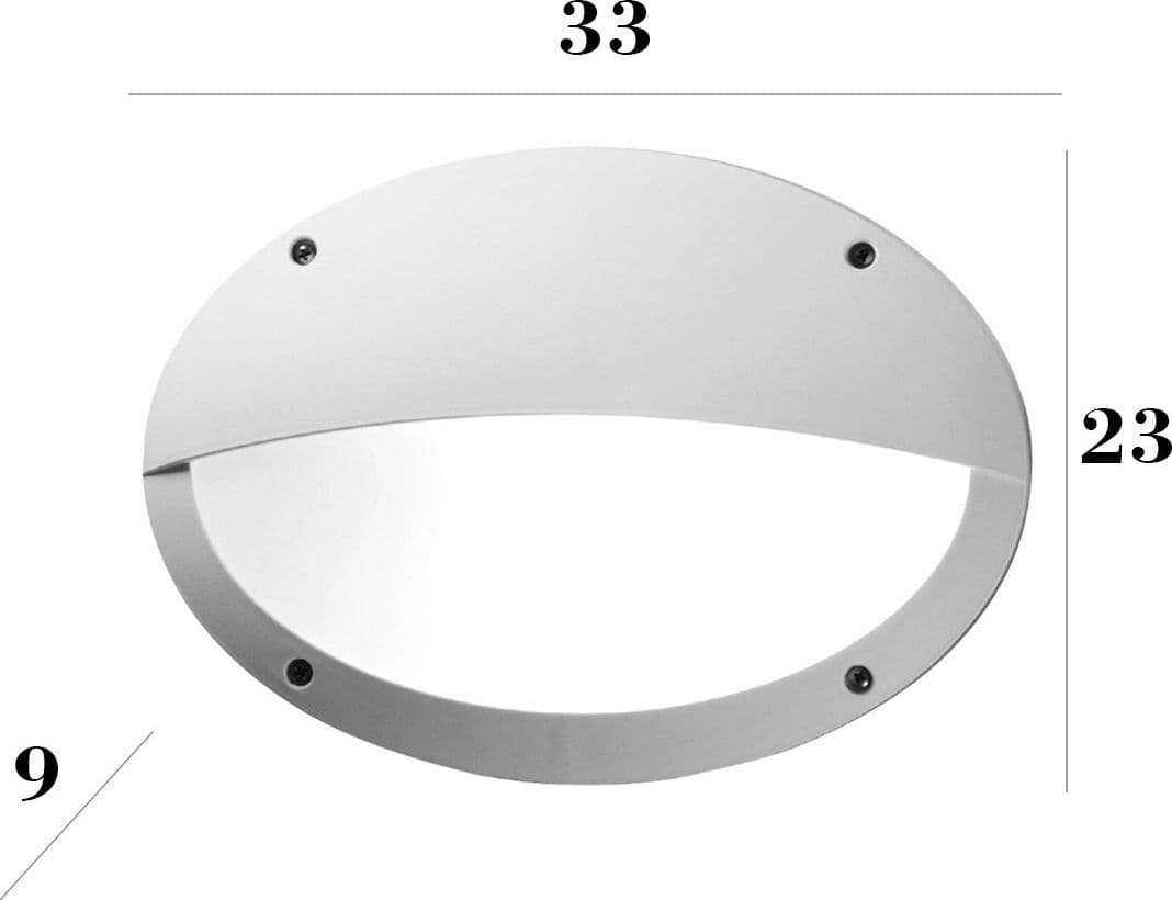 Applique esterno Top Light MONZA BI E27 LED IP66 resina - 3