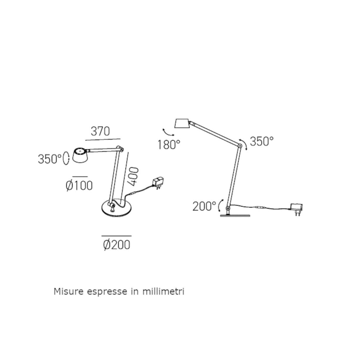 Abat-jour moderna Gea Luce EFIRA FEFLN1 LED alluminio metacrilato dimmerabile - 5