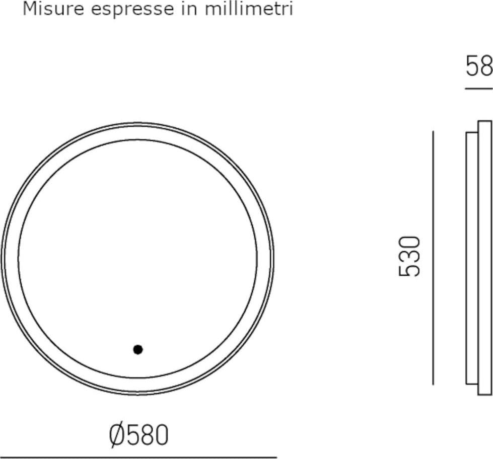Specchio applique Gea Luce KRIZIA AP FKRABE1 LED touch dimmerabile - 2
