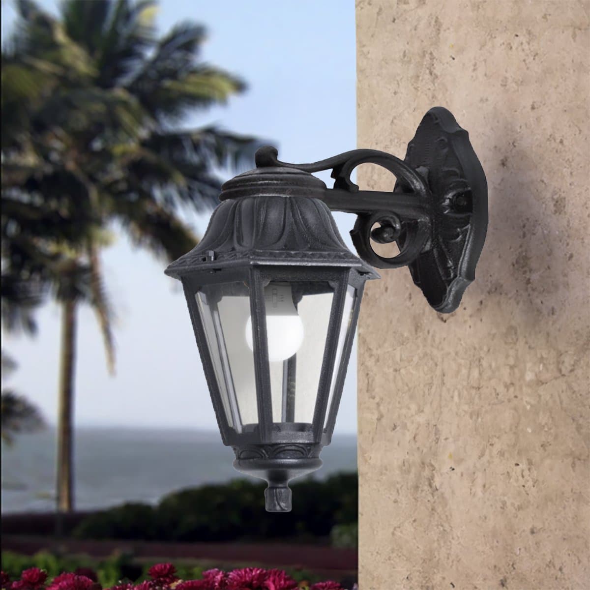 Applique esterno Top Light ASTI AP NE DOWN E27 LED IP55 resina - 2