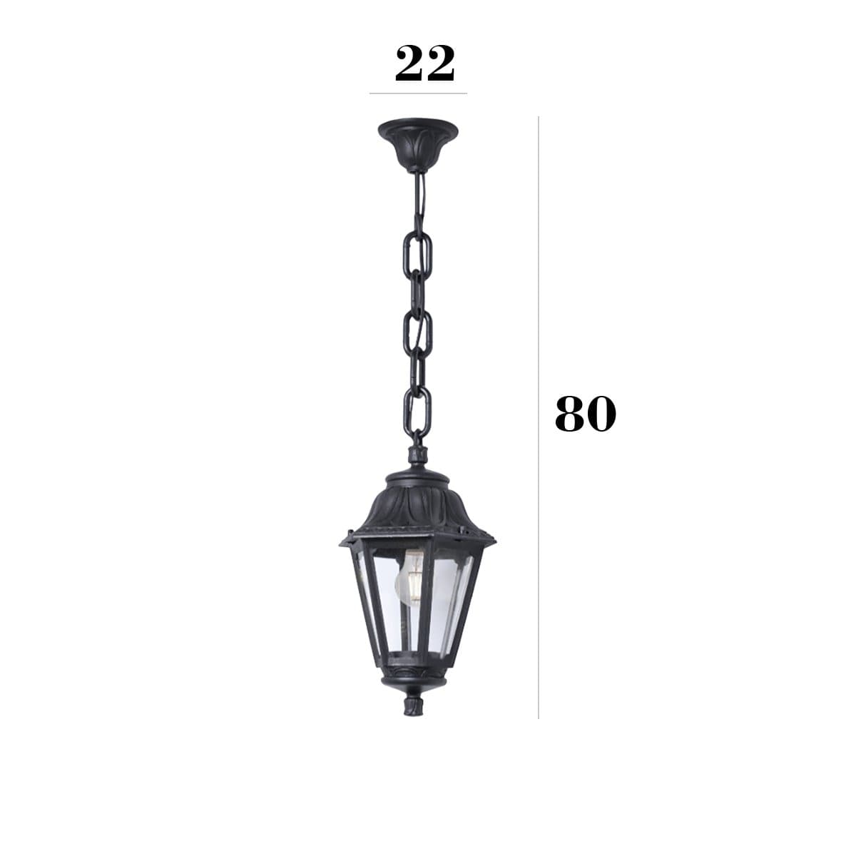 Sospensione classica Top Light ASTI SO NE E27 LED resina - 4