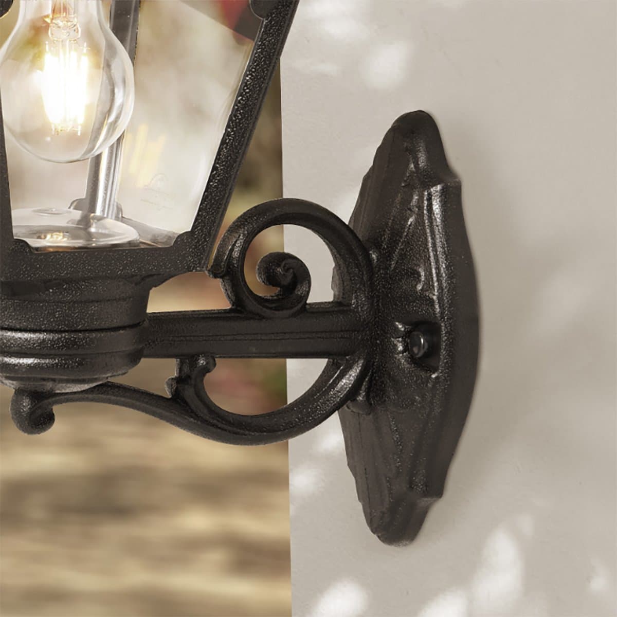 Applique esterno Top Light ALBA AP NE UP E27 LED IP55 resina - 3