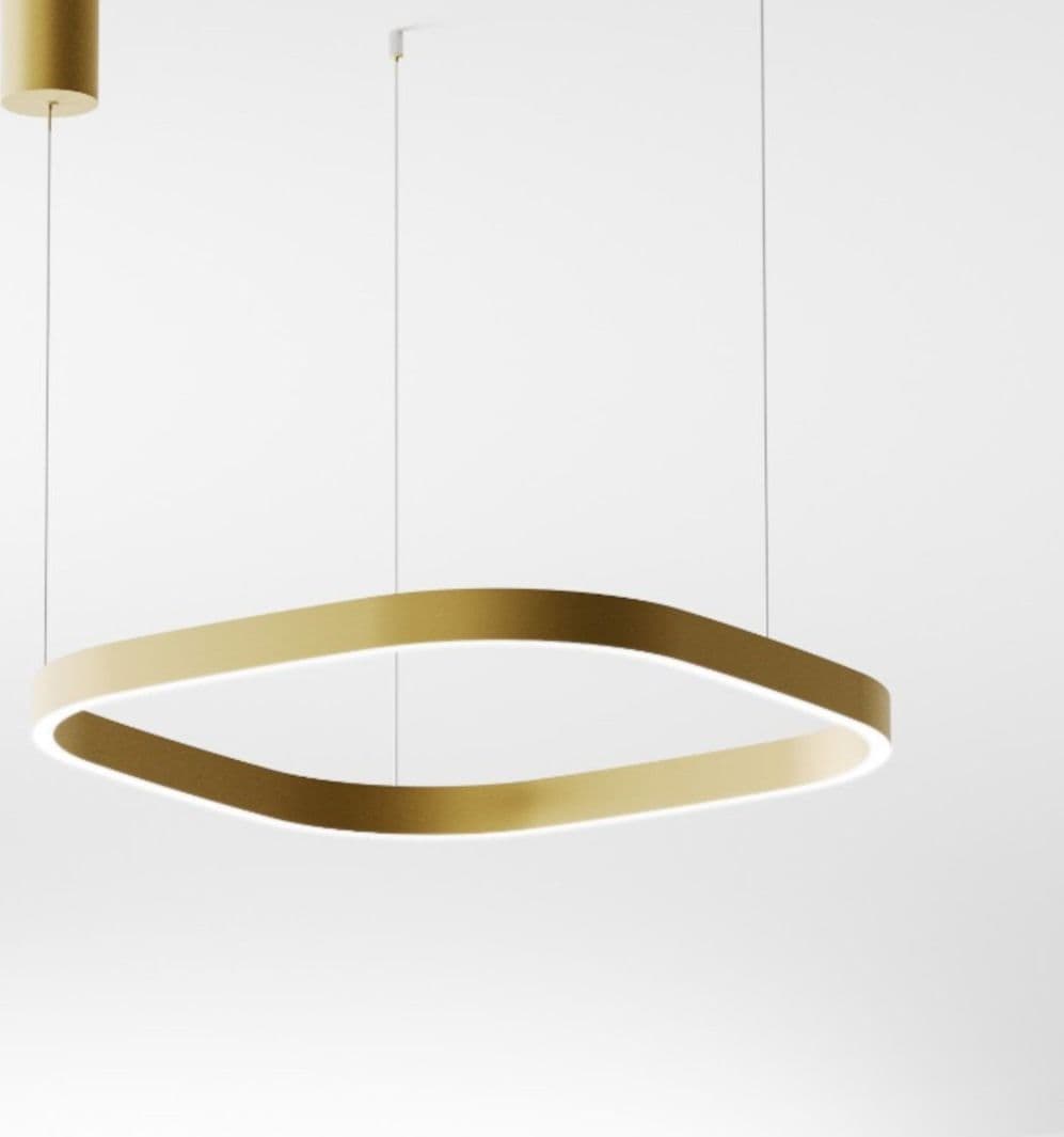 Lampadario classico Gea Luce CRISEIDE S1P QUADRATA FCRSO8Q LED biemissione alluminio - 2
