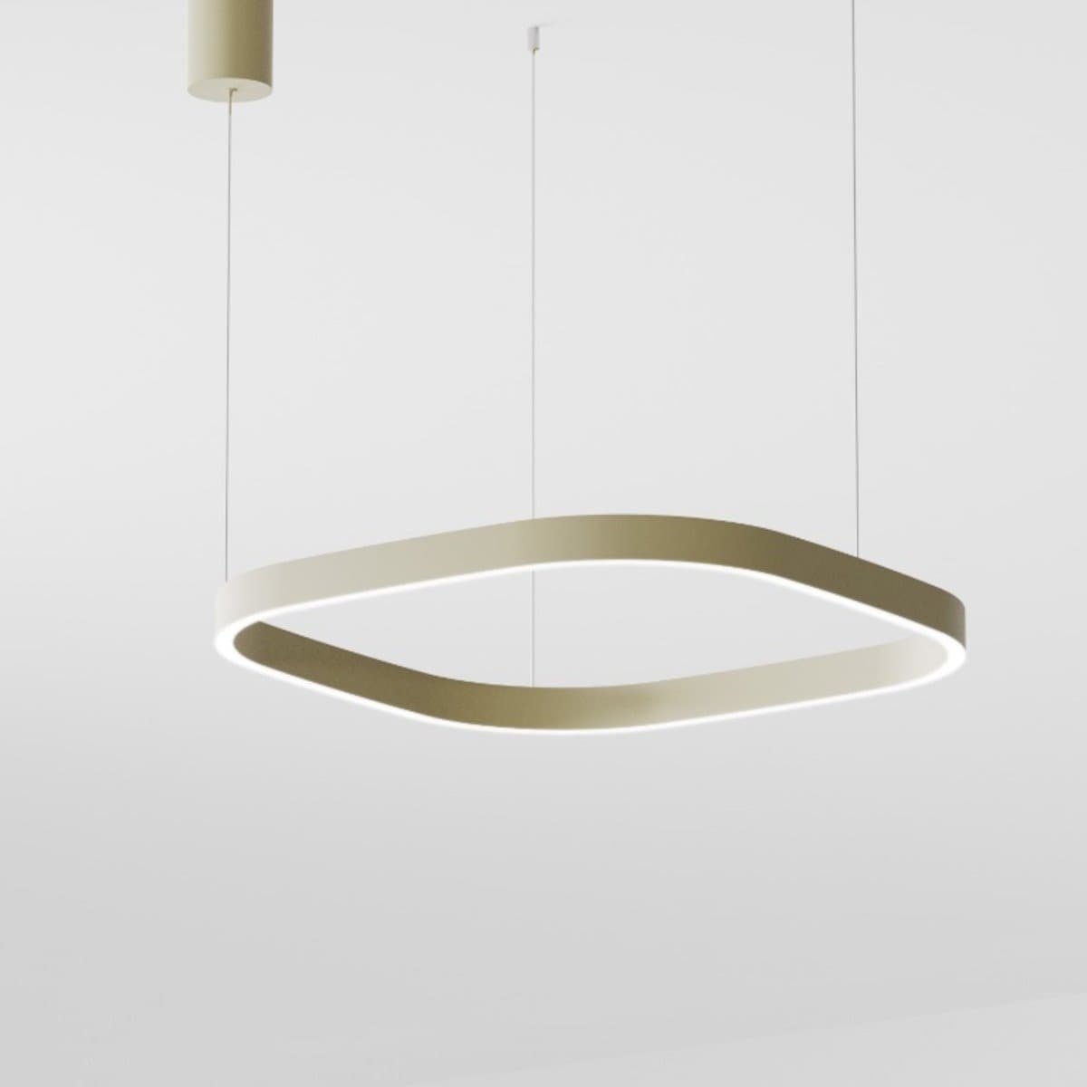 Lampadario moderno Gea Luce CRISEIDE S1P QUADRATA FCRSV8Q LED biemissione alluminio - 2