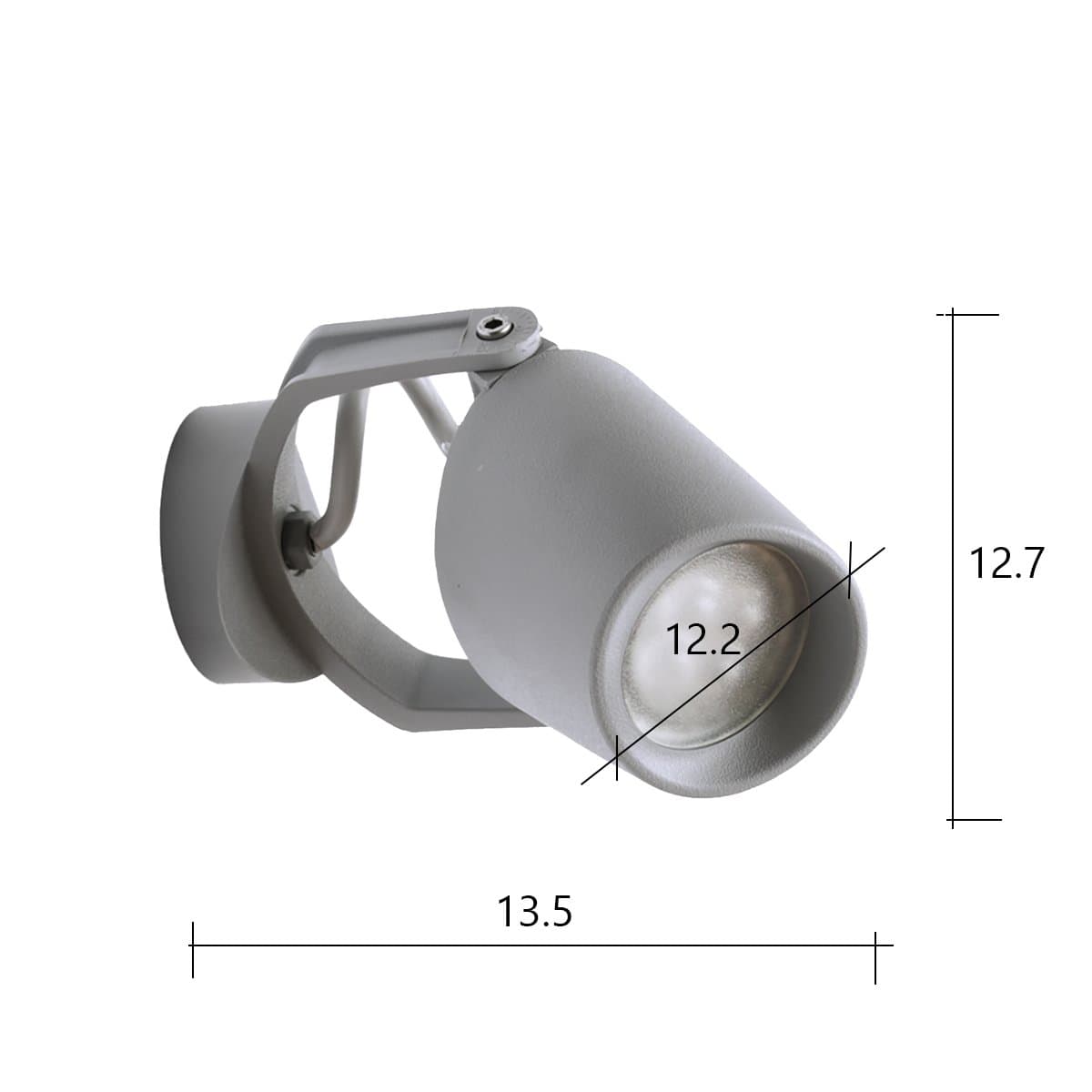 Faretto esterno resina Top light ROMA FA12 BI GU10 LED orientabile - 3