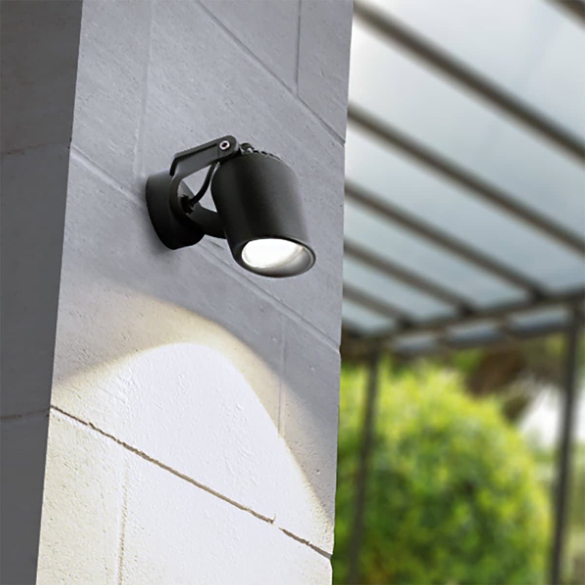 Faretto esterno resina Top light ROMA FA12 NE GU10 LED orientabile - 2