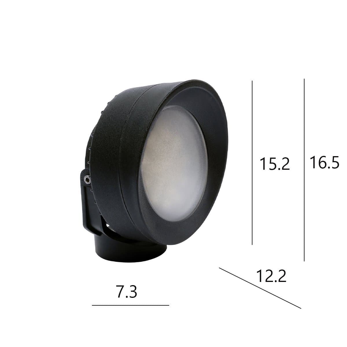 Faretto esterno resina Top light ROMA FA15 BI GX53 LED orientabile - 2