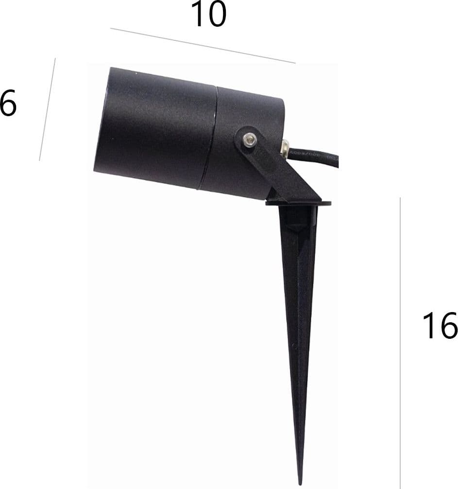 Faretto picchetto esterno alluminio Top light PICO NE IP65 GU10 LED orientabile - 5