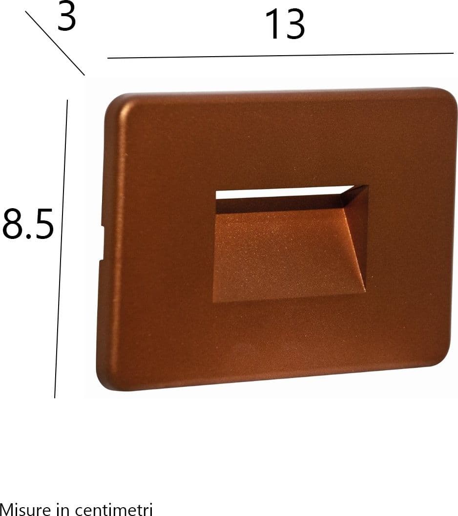 Faretto incasso Top Light INTRO CO 2W LED CCT 100LM IP65 230V ruggine policarbonato - 2
