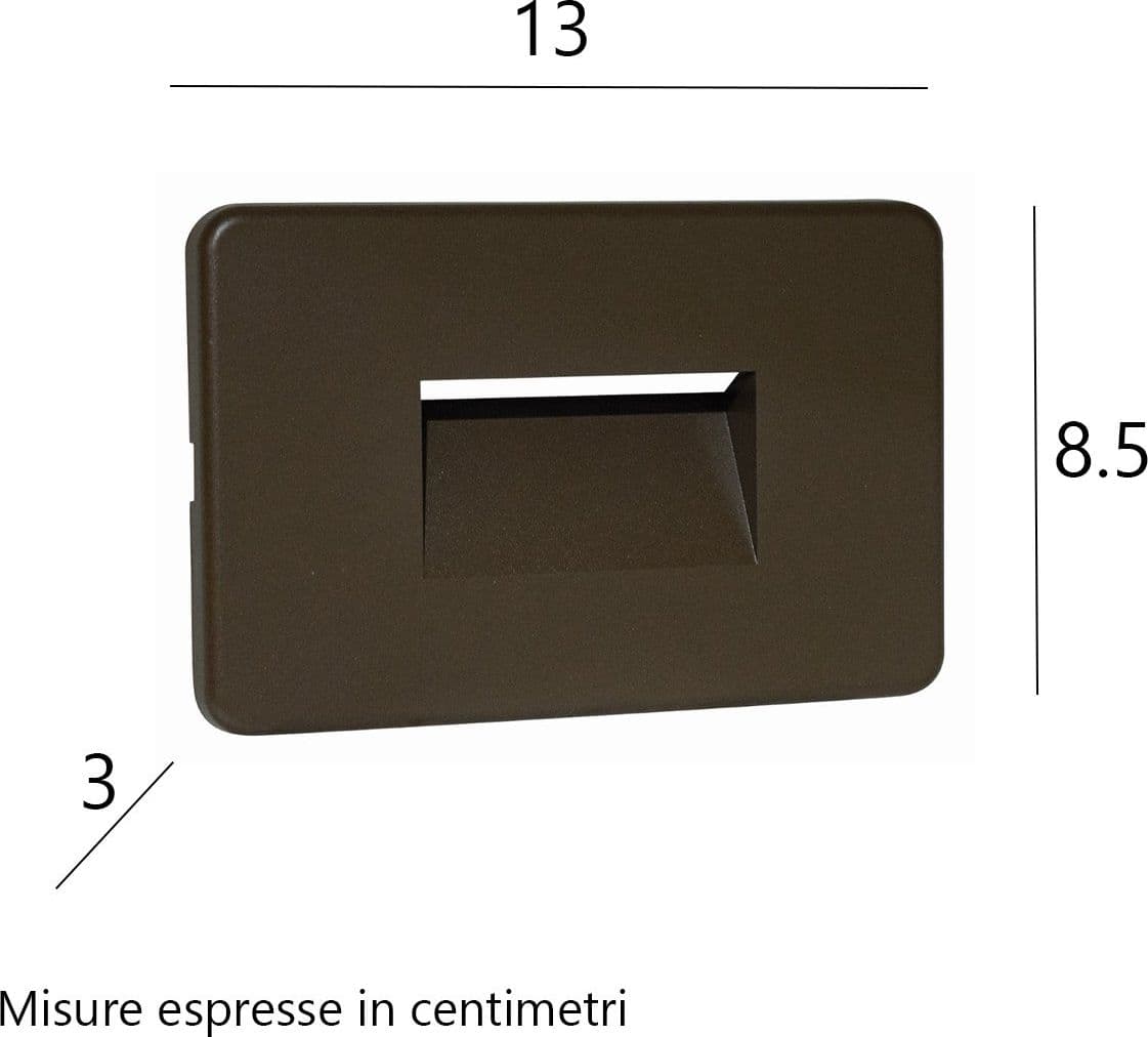 Faretto incasso confezione Top Light INTRO MA 2W LED CCT 100LM IP65 230V marrone policarbonato - 2