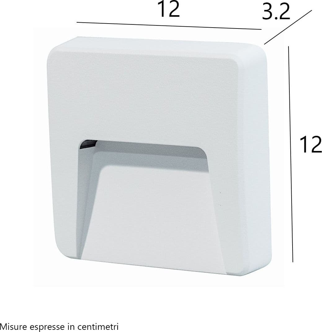 Segnapasso confezione Top Light EXTRA BI 3W LED CCT 300LM IP65 230V bianco policarbonato - 3