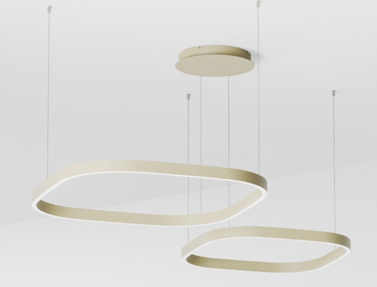 Lampadario moderno Gea Luce CRISEIDE S2D QUARATA FCRSV5Q LED verde salvia alluminio silicone - 2