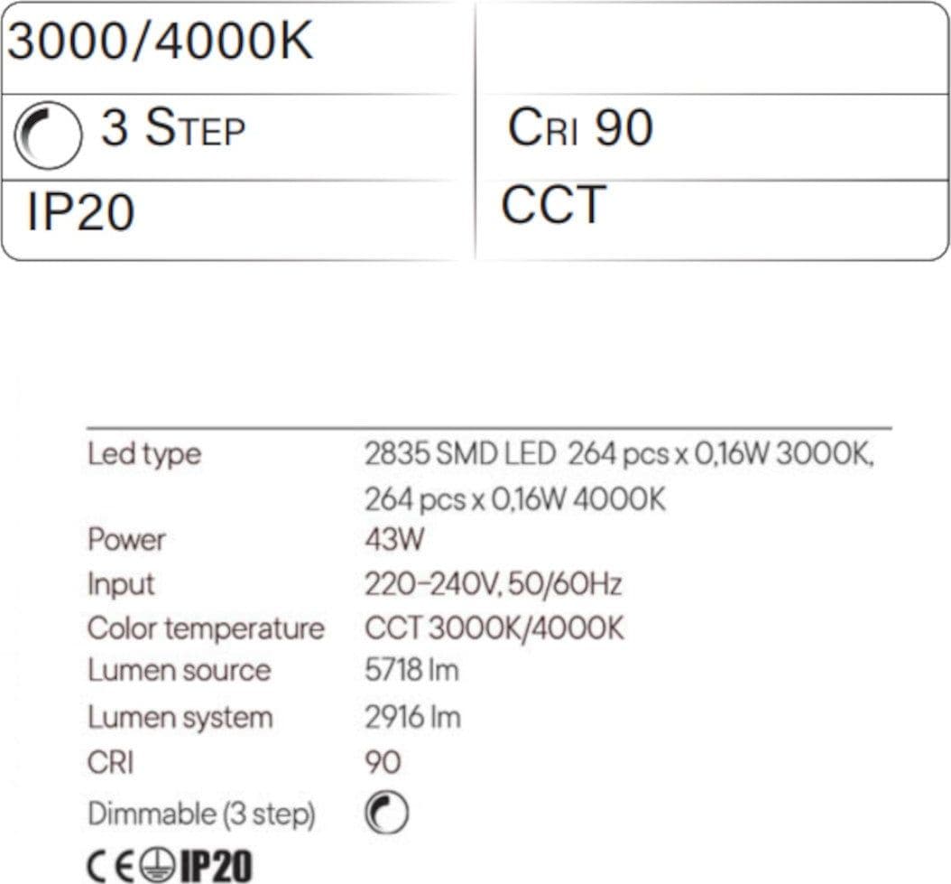 Lampadario moderno Redo Group LEO 01 3339 LED CCT nero dimmerabile alluminio - 3