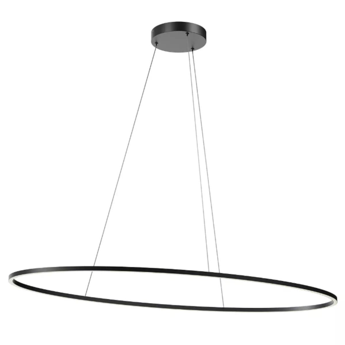 Lampadario moderno Redo Group LEO 01 3340 01 3299 LED CCT bianco nero dimmerabile alluminio - 11